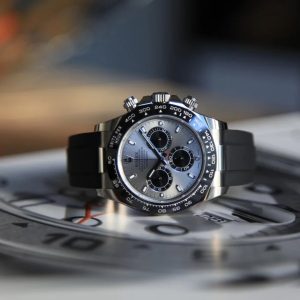 Rolex Daytona White Gold Steel Dial Oysterflex Strap116519ln-0027 Replica