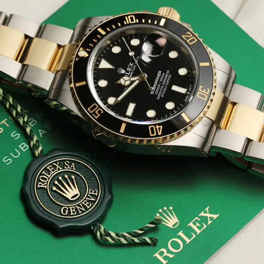 Rolex Submariner Date Two Tone Oyster Bracelet Men's Watch 126613LN - Image 11