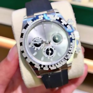 Rolex Daytona White Gold Steel Dial Oysterflex Strap116519ln-0027 Replica