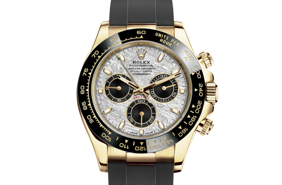 Rolex Cosmograph Daytona Meteorite Dial Yellow Gold Oysterflex Watch 116518LN - Image 6