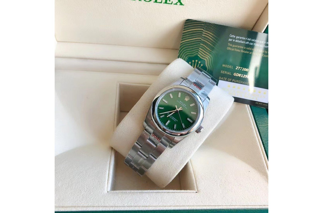 Rolex Oyster Perpetual 31/41mm SS/SS Green/Stk - Image 5