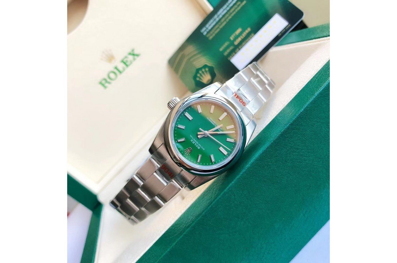 Rolex Oyster Perpetual 31/41mm SS/SS Green/Stk - Image 6