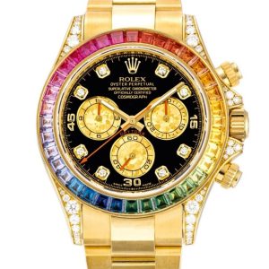 Rolex Daytona Rainbow Diamond Yellow Gold 40mm 116598RBOW