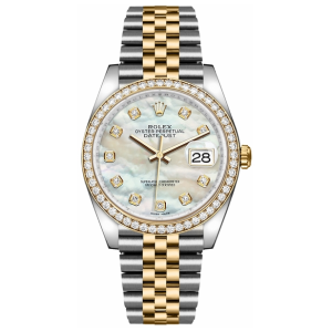 Rolex Datejust 36 Mother of Pearl Diamond Watch 116243-0018