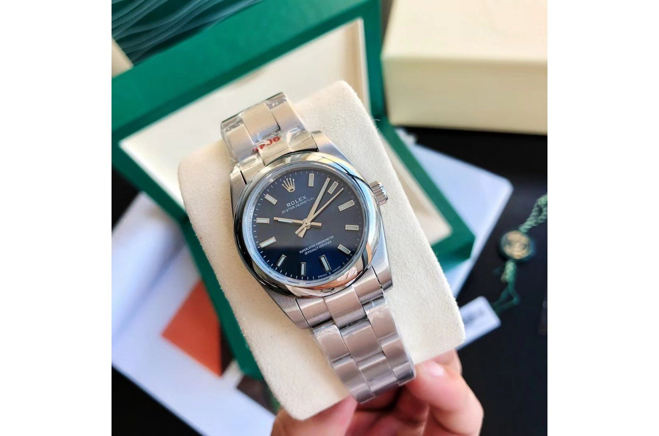 Rolex Oyster Perpetual 31/41mm SS/SS Blue/Stk - Image 2