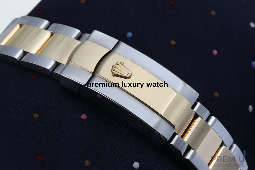 Rolex Datejust Iced out 41MM Stainless Steel and Yellow Gold Custom VVS Moissanite Grey Roman Dial - Image 5