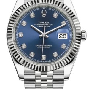 Rolex Datejust 41 Blue Diamond Dial Men’s Watch M126334-0016
