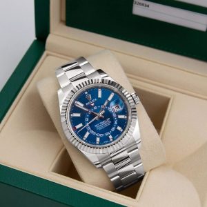 Rolex Sky-Dweller Blue Dial Stainless Steel 326934-0003 Oyster Replica