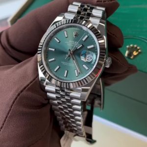 Rolex Datejust 41’Mint Green’ 126334 Steel & White Gold