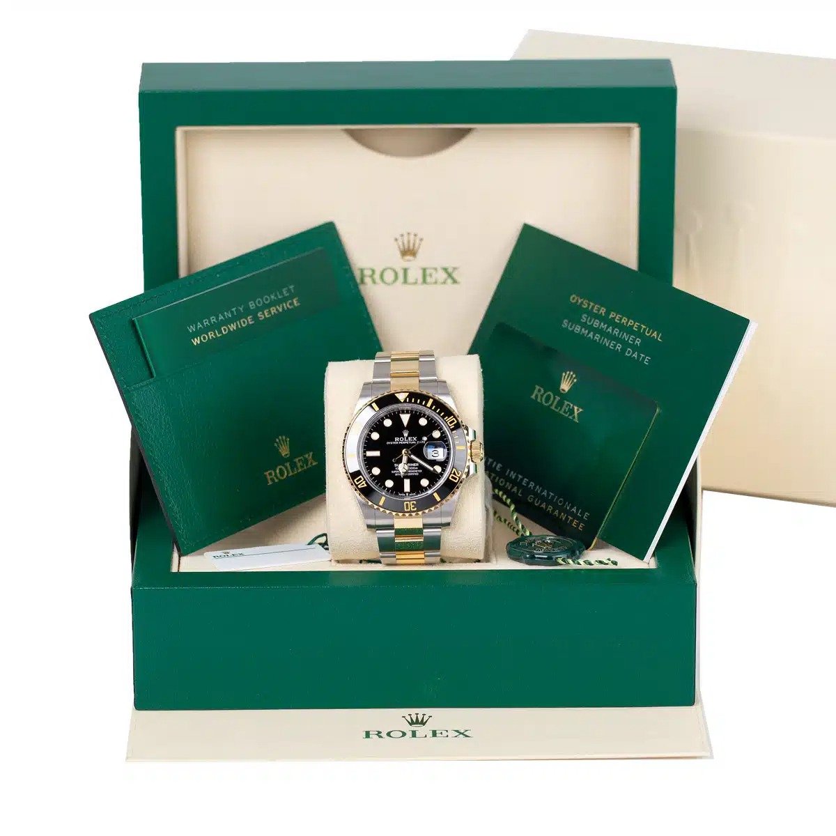 Rolex Submariner Date Two Tone Oyster Bracelet Men's Watch 126613LN - Image 4