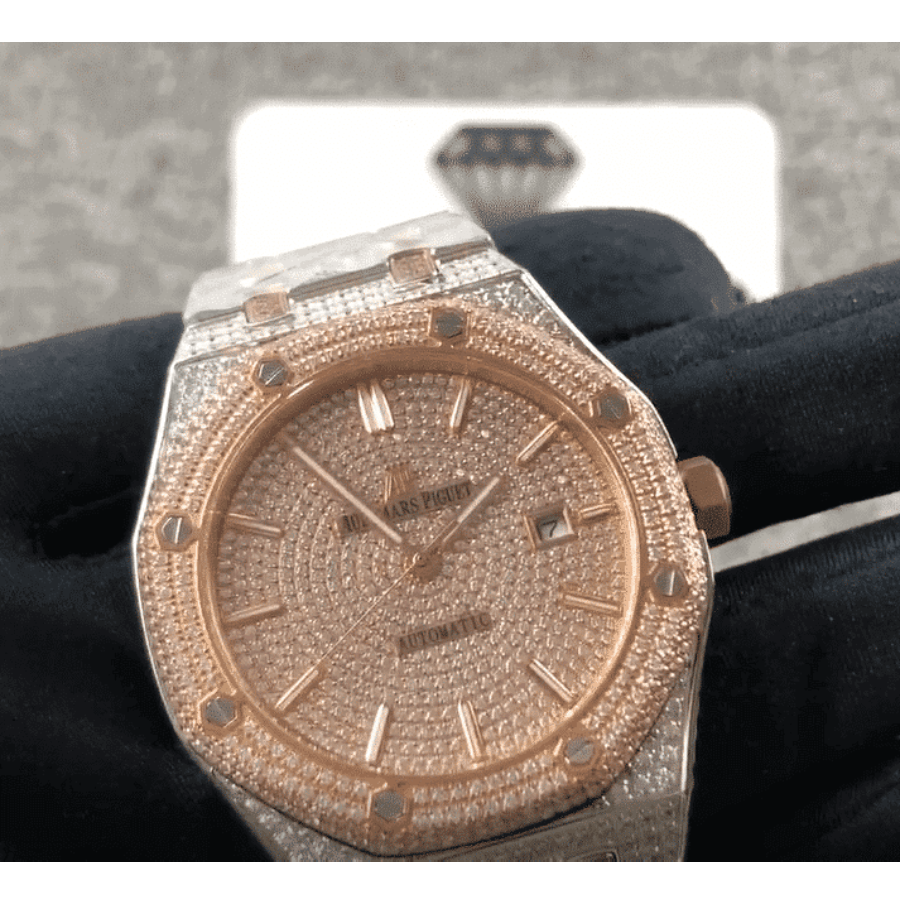 Audemars Piguet Royal Oak Selfwinding 15400SR.OO.1220SR.01 Iced Out Replica - Image 3