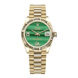Rolex Datejust Gold Green Dial Replica
