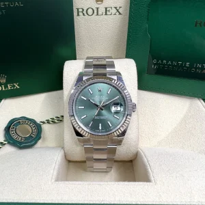 Rolex Datejust 41’Mint Green’ 126334 Steel & White Gold