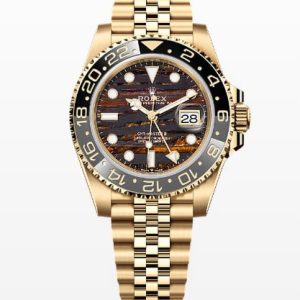 Rolex GMT-Master II 18K Yellow Gold Tiger Eye Dial Jubilee Bracelet