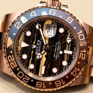 Rolex GMT-Master II 18K Yellow Gold Tiger Eye Dial Jubilee Bracelet